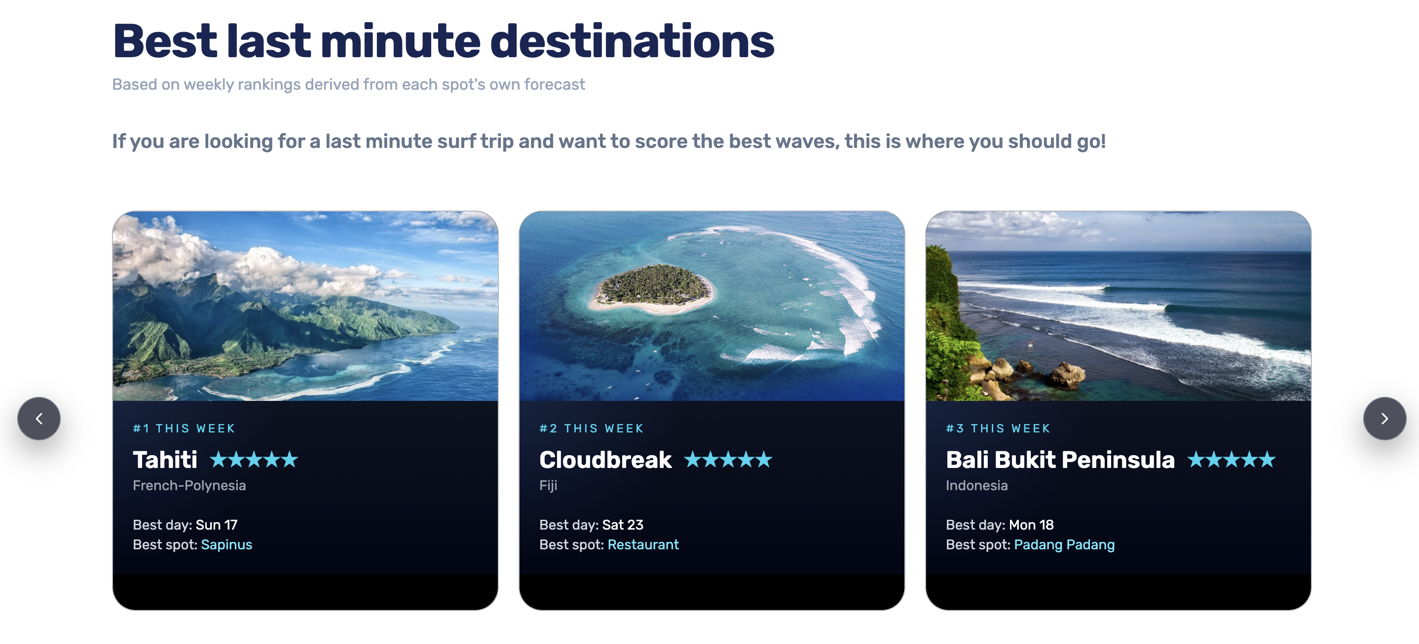 Live surf rankings in SurfQuest
